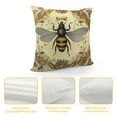 thumbnail image 4 of COMIO   Throw Pillow Covers Bee Honey Yellow Modern Vintage French Queen Entomology with Bees Decorative Pillow Cases Home Decor Square, 4 of 5