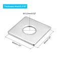 thumbnail image 2 of Square Washer, 5 Pack M12x40x40x4mm 304 Stainless Steel Square Plate Washers, 2 of 5