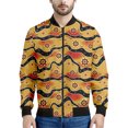 thumbnail image 4 of Chaquetas con cremallera con estampado aborigen australiano para hombre, abrigos con estampado 3D, chaquetas informales de calle, sudaderas con cremallera y manga larga, 4 of 5