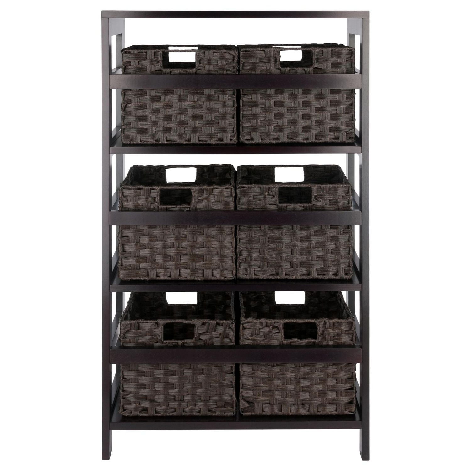 Leo 7pc Storage Shelf with Basket Set