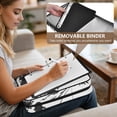 thumbnail image 5 of Haosy Accordion File Organizer Zipper Binder 500 Sheet 6-Tab Expanding File Folder Multi-Pocket 1.2 Inch 3 Ring Fishing in Mountains Silhouette, 5 of 7