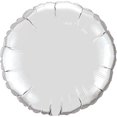 thumbnail image 1 of 36 in. Round Silver Foil Balloon, 1 of 1