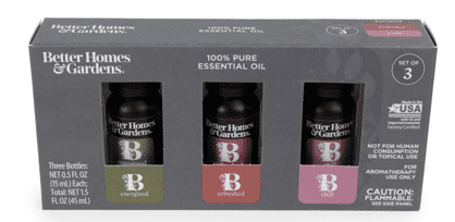 Better Homes & Gardens 100% Pure Essential Oils: Energized, Refreshed, & Chill, 3 x 15mL