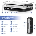 thumbnail image 4 of Convertidor de casete portátil a MP3: reproductor de casete de audio estilo Walkman, 4 of 8