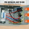 thumbnail image 3 of VEVOR Temporary Power Outlet Panel, 125/250V, RV Power Outlet Box with a 20/30/50 Amp Receptacle Installed, NEMA 14-50R / NEMA TT-30R / 15A GFCI for RV Camper Trailer Motorhome, 3 of 9