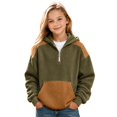 thumbnail image 5 of CONZONE Toddler Boys Zip Up Hoodies Patchwork Hooded Sweatshirts with Pocket Fall Winter Pullover Boys Clothes Size 4-5 Years, 5 of 9