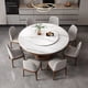thumbnail image 3 of Mobile Round Dining Tables Living Room Garden Hall Luxury Salon Nordic Dining Table Set Center Side Mesa Plegable Home Furniture My Lux Decor Round, 3 of 8