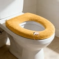 thumbnail image 5 of Heated Toilet Seat Soft Toilet Seat Cover - Thick Fleece Toilet Seat Warmer Cover - Reusable Machines Washable Easys To Install, 5 of 6