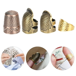 Sewing Thimbles Finger Thimble Sewing Thimbles WearResistant Durable DIY  Metal Finger Protector For Sewing Embroidery Knitting Quilting 