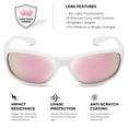 thumbnail image 2 of Xagger Wrap Around Sport Polarized Sunglasses for Men Women Running Driving Fishing TR90 Frame Glasses, 2 of 6