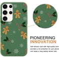 thumbnail image 3 of 2 Packs Christmas Print Phone Case for Samsung Galaxy S21 FE 5G 6.4", Aesthetics Pattern Design Soft TPU Silicone Xmas Cases, Shockproof Bumper Protector Camera Girls Women Cover, Gingerbread, 3 of 6