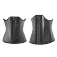 thumbnail image 2 of Outfmvch Waist Shapers Shapewear Thigh Shapers Waist Trainer Corset Waist Belt Latex Support Chest Plastic Belt Bone Rubber Corset Belt Bone Extender Tummy Control Shapewear(clearance) Black L, 2 of 7