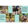 thumbnail image 6 of Men's Cotton Cargo Shorts, Relaxed Fit Camouflage Work Shorts with Multi-Pockets & Drawstring, Size 32-38, 6 of 7