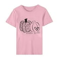 thumbnail image 5 of Xysaqa Y2K Tops Summer Tops Women'S Pumpkin Shirt Women Plaid Leopard Graphic Tees Funny Short Sleeve Fall Shirt Thanksgiving Gift Tops Fashion Tops For Women On Clearance, 5 of 9