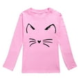 thumbnail image 1 of TIEVOSA Garçons Filles Automne Manches Longues T-Shirt à Imprimés de Chat Dessin Animé Hauts 3-12 Ans, 1 of 4