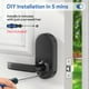 thumbnail image 3 of Cerradura de puerta inteligente NICE DIGI con asa para puerta delantera sin llave, 3 of 5