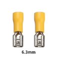 thumbnail image 3 of Juego de terminales de crimpado eléctricos, conectores de cable de pala con sello aislado, hembra, 2,8 mm, 4,8 mm y 6,3 mm, 10/50/100 unidades, 3 of 5