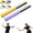 Combination-2Pcs, variant on Adjustable Intensity Badminton Swing Trainer, Sound Feedback Tool for Smash Technique and Professional Players, 11.8 inch