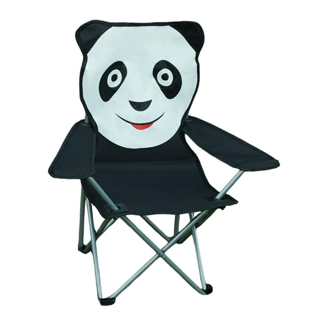 Silla de camping Cola plegable compacta al aire libre Blanco negro