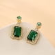 thumbnail image 3 of Joyería de esmeralda para mujer, collar de piedra verde, pendientes, conjunto de collares lindos, 3 of 5