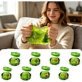 thumbnail image 3 of Christmas Green Squishy Toy, Dumpling Stress Relief Squeeze Ball with Steamer, Holiday Figurine Sensory Fidget Toy for Stocking Stuffers, 3 of 4