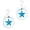 Blue, variant on Hanging Metal Ornaments Set of 2
