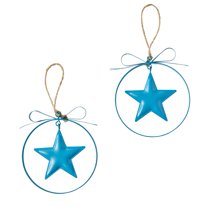 Hanging Metal Ornaments Set of 2