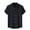 Black, variant on Men's Button Down Shirts Solid Texture Short Sleeve Shirt for Men Turndown Collar Men's Tops with Pocket