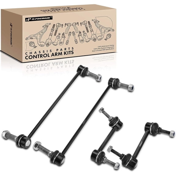 A-Premium Set of 4 Front & Rear Sway Bar Links Kit Stabilizer Bar Links Compatible with Ford Explorer 2011-2019 Police Interceptor Utility 2013-2019