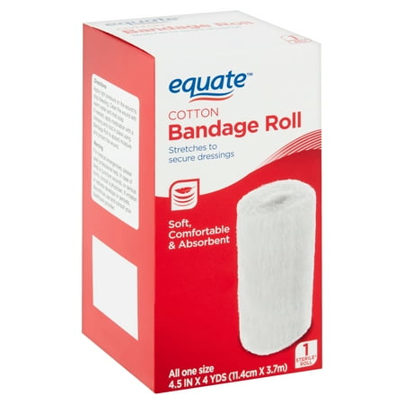 Equate Cotton Bandage Roll, 4.5 in x 4 yds