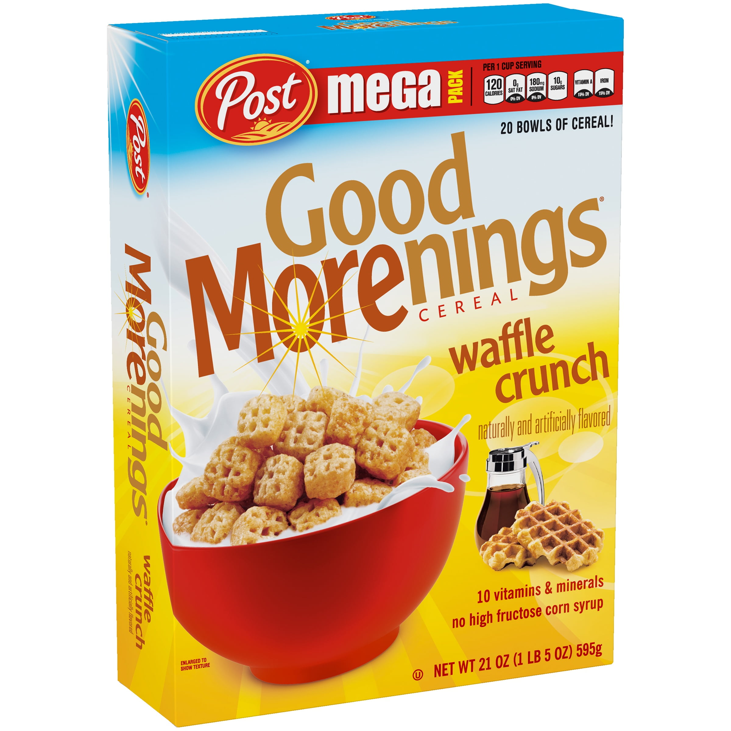 Post® Good Morenings® Waffle Crunch Cereal 21 oz. Box