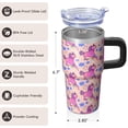 thumbnail image 3 of 20OZ Unicorn Lover Tumbler with Handle Double Wall Stainless Steel Tumbler Thoughtful Gifts for Women Suitable for Birthday Christmas and Book Signings, 3 of 6