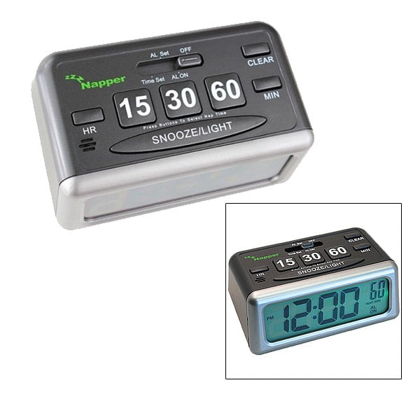Napper Low Vision Alarm Clock wNap Timer Buttons