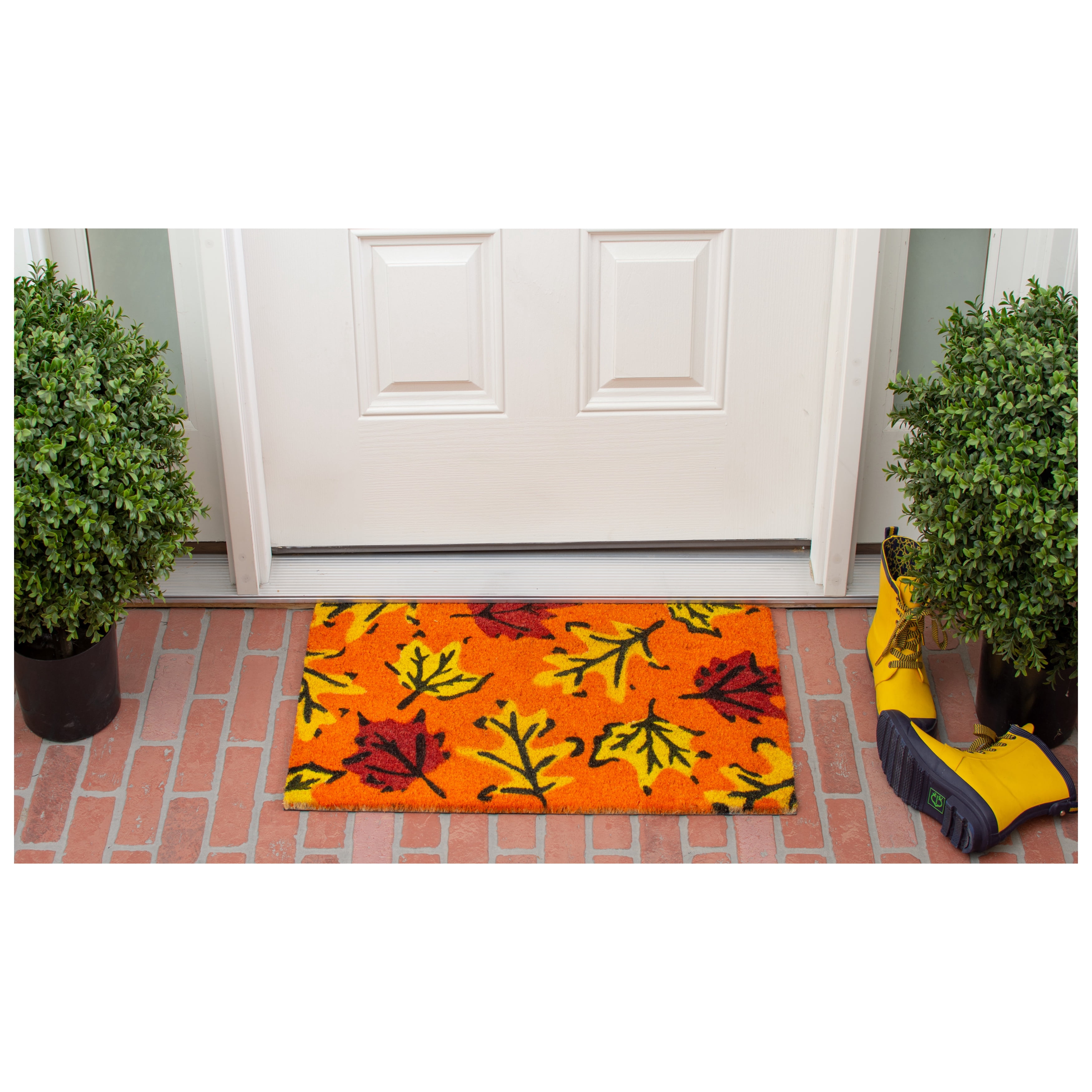 Calloway Mills Fall Leaves Outdoor Doormat