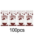 thumbnail image 3 of FEOLGEHLY 100 Pcs Easter Bunny Egg Transparent Candy Bags, Clear OPP Plastic Snack Packaging Bags with Twist Ties, Printable Favor Bags for Birthday Party Favors, Holiday Gift Wrapping, 3 of 8