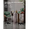 thumbnail image 6 of LainTene Bar Stools Set of 4 with Bentwood Back and PU Leather Seat, Adjustable Bar Chairs with Footrest for Kitchen Island, Counter, or Dining Room, 6 of 6