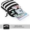 thumbnail image 4 of HAWEE Multifunction Phone Bag One Shoulder Phone Waist Bag Diagonal Cross Bag Smart Phone Case Outdoor Bag Triple Zip Hipster, 4 of 6