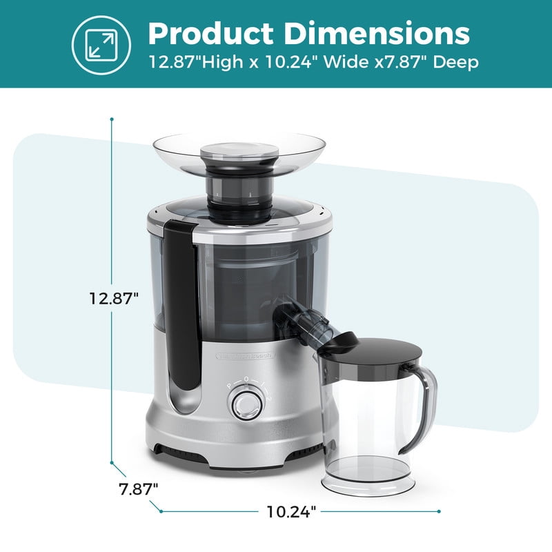 Gianna Centrifugal Juicer Machines, 500W Juice Extractor with 2" Feed Chute and Pallet for Vegetable and Fruit, Electric Juicer with 3 Speed Quick Juicing, Easy to Clean, BPA-Free