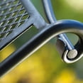 thumbnail image 6 of Woodard Uptown Patio Steel Mesh Coil Spring Rocker Chair, Black (2 Pack), 6 of 7