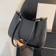 thumbnail image 4 of Bolso de hombro de cuero PU para uso diario bolso Hobo elegante de Color sólido para mujer bolsos diarios Vintage, 4 of 9
