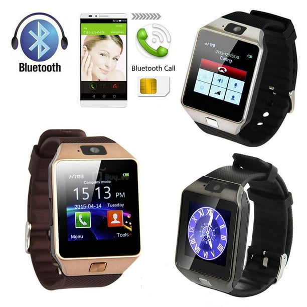 DZ09 Bluetooth Smart Watch For IOS Android Iphone Samsung Gold 