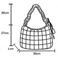 thumbnail image 3 of DGMIOCS Puffer Tote Bag 2026 Women Quilted Crossbody Pleated Carryall Shoulder Bag Ladies Gym Handbag Colorful Pad Puff Purse Green, 3 of 4