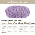 thumbnail image 4 of Unique Bargains Fil Chenille en Velours Super Volumineux en Polyester Violet Foncé, 87 Yards, 4 of 7