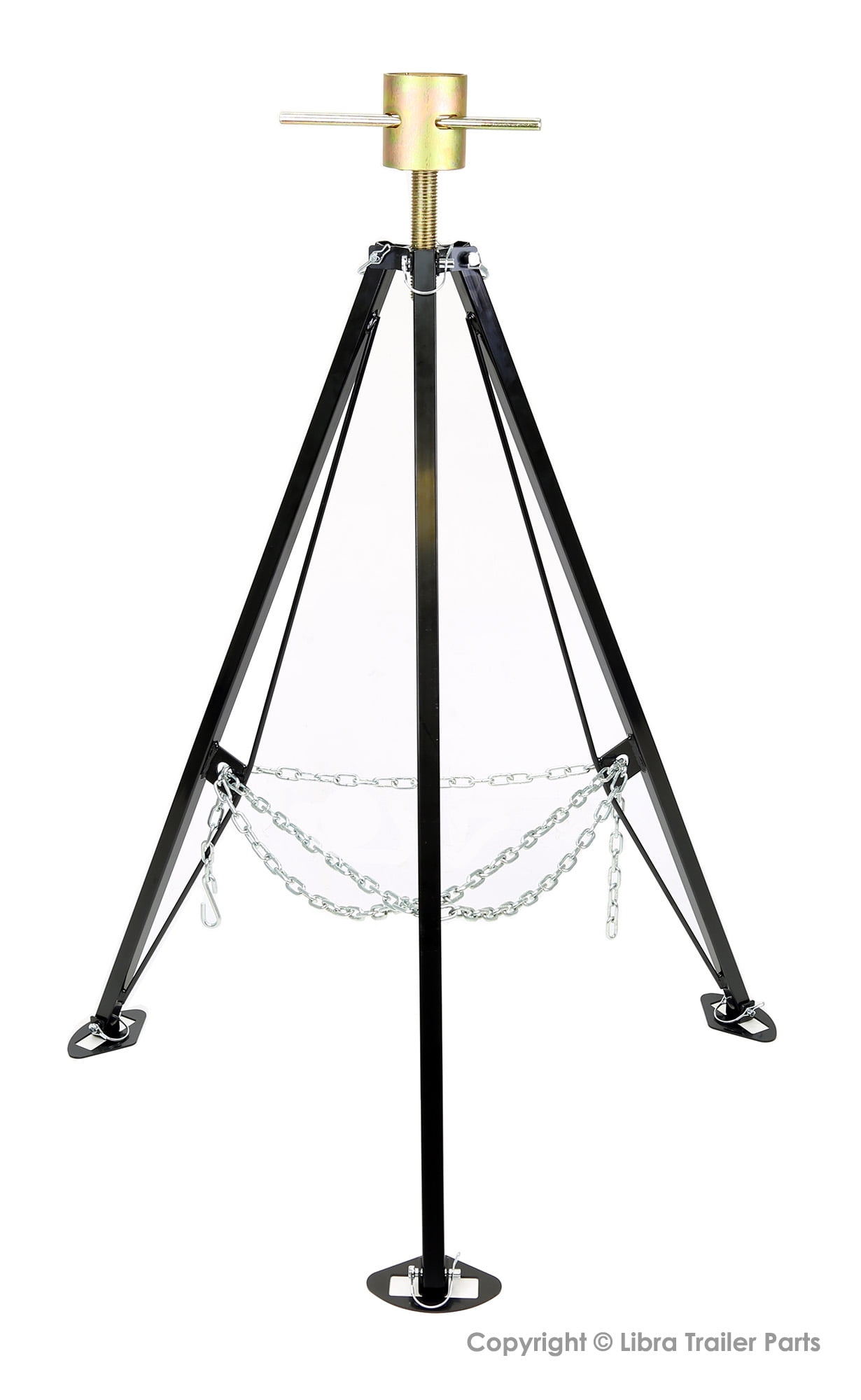 LIBRA King Pin Adjustable Tripod 5th Wheel Stabilizer Jack for RV