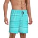 thumbnail image 2 of Balery Turquoise Wooden Pantalones cortos de pijama de punto de algodón para hombre con cinturilla y bolsillos-4X-Large, 2 of 6