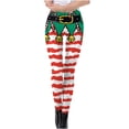 thumbnail image 2 of Mujeres Niñas Navidad Leggings Flaco Navidad Jingle Bell Impreso Cintura alta Elástico Medias Pantalones Pantalones de yoga Fridja nalpqowj16081, 2 of 7