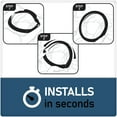 thumbnail image 5 of Auto Drive Black-Gray Sport Grip Steering Wheel Cover, 5 of 5
