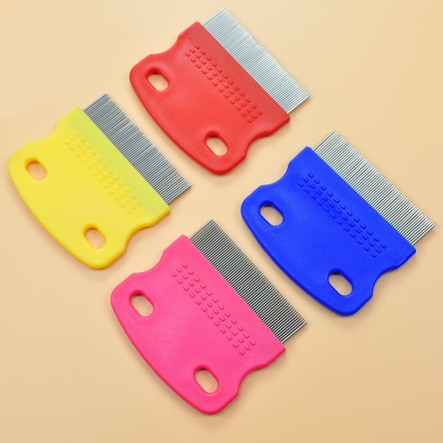 Flmtop Stainless Steel Pet Dog Cats Toothed Flea Removal Cleaning Brush Grooming Comb Random Color