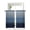 Blue, variant on Blue Grey Ombre Geometric Sheer Kitchen Tier Curtains 45 Inch length,Rod Pocket Half Curtains & Drapes,Modern Abstract Art Light Filtering Chiffon Cafe Bathroom Window Treatments 2 Pcs 27.5"W x 45"L