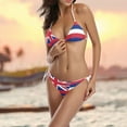 thumbnail image 2 of FREEAMG Hawaii State Flag USA Sexy Two Piece Bikini Swimsuit Swimwear Set for Women, 2 of 6